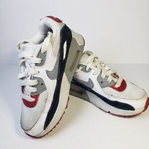 Nike Air Max 90 LTR (TD) Little Kid's Shoes Size 11C White, Black, Red Sneakers
